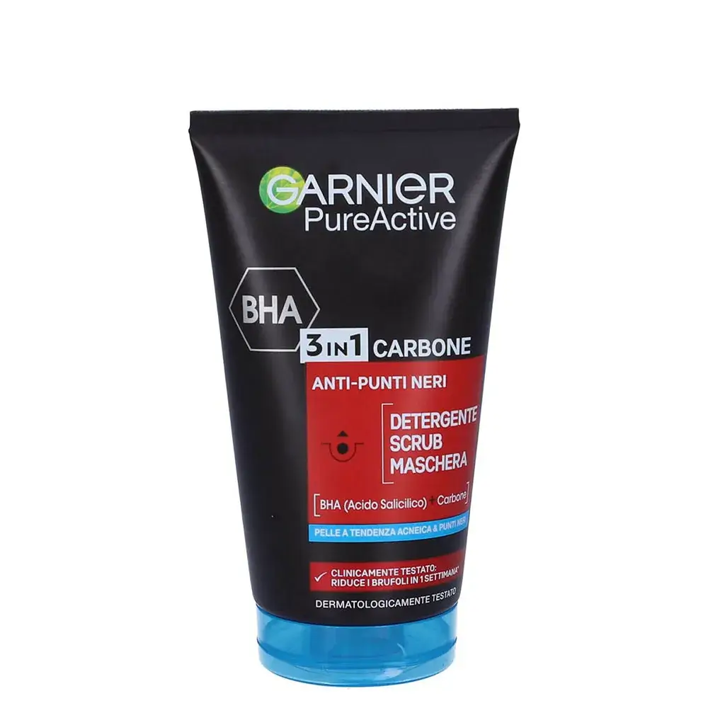 شوینده صورت چندکاره گارنیر Pure Active 3in1 Carbone